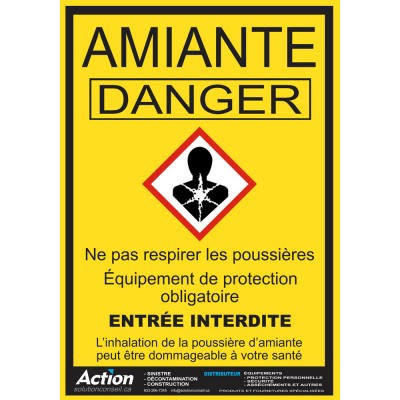 Affiche Danger Amiante