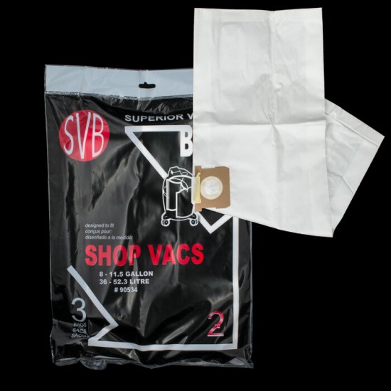 Sac a poussiere papier pour Aspirateur shopvac et autres 8 a 11.5 gal