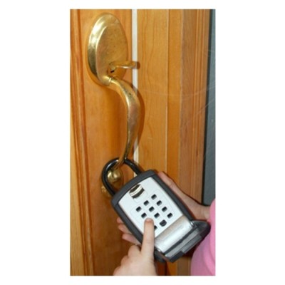 Cadenas ''cache-clé'' avec porte et bouton poussoir Grande Capacité