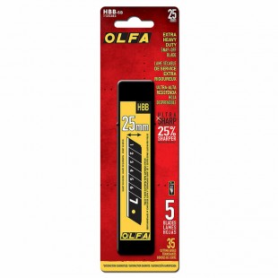 Lame de couteau 25MM HBB-5B Noir de OLFA  paquet...