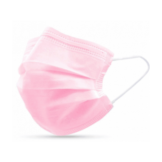 Masque 3 plis Rose ASTM Niveau 2