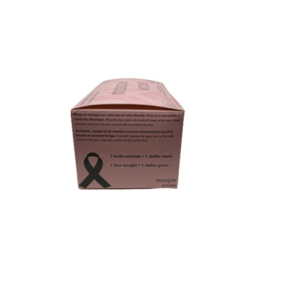 Masque 3 plis Rose ASTM Niveau 2