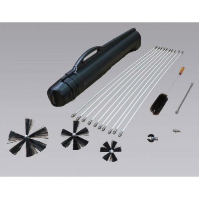 Systeme de brosse rotative Deluxe pour conduit de secheuse 