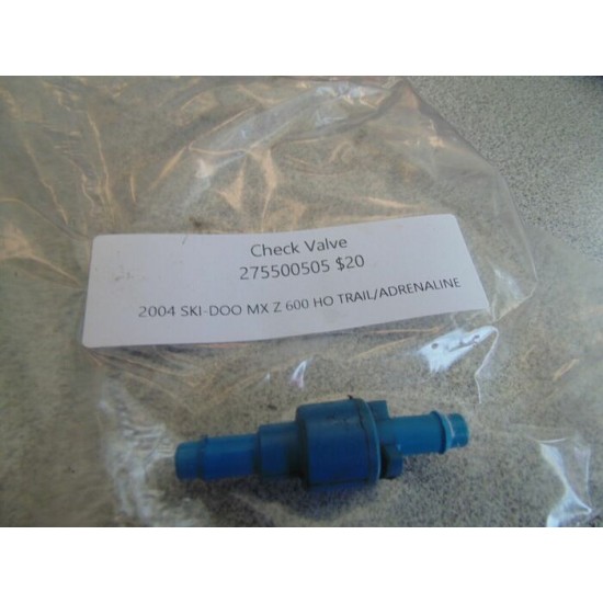 2004 SKI-DOO MXZ 600 HO TRAIL/ADRENALINE CHECK VALVE 275500398