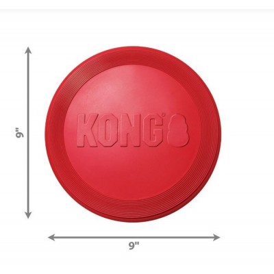 FRISBEE ROUGE EN CAOUTCHOUC LARGE