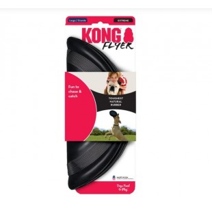 FRISBEE NOIR EN CAOUTCHOUC LARGE