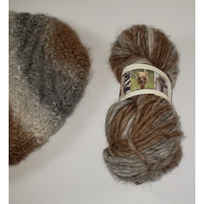Alpaga lopi 75% multi couleur