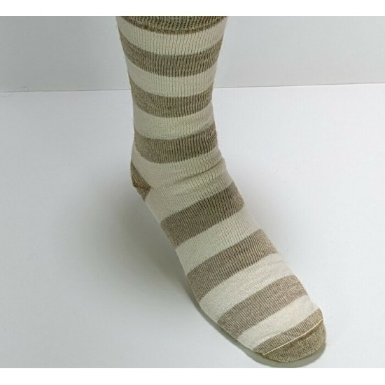 Bas légèrement coussiné beige en alpaga 