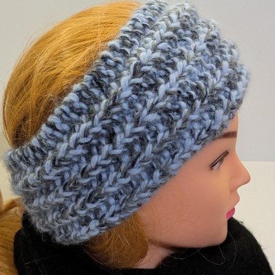 Bandeau en laine bouclé - alpaga 100%