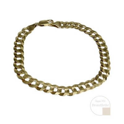 Bracelet cubain pour homme en or jaune 10K...