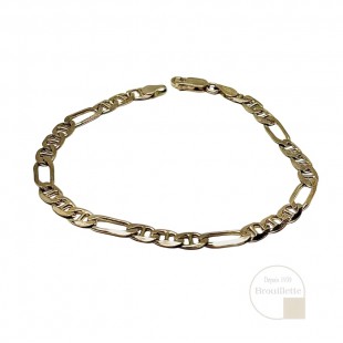 Bracelet Figaro en or jaune 10K (1-4033) 