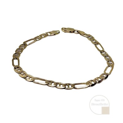 Bracelet Figaro en or jaune 10K (1-4033) 