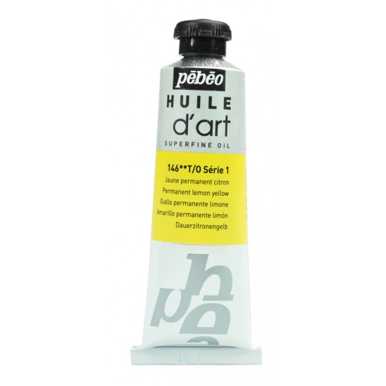 Pébéo, Huile d'art super fine 37ml  Jaune Citron...