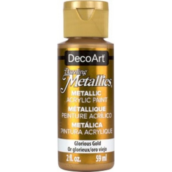 DecoArt, Dazzling Metallics Peinture Acrylique 2oz... DecoArt, Dazzling Metallics Peinture Acrylique 2oz...