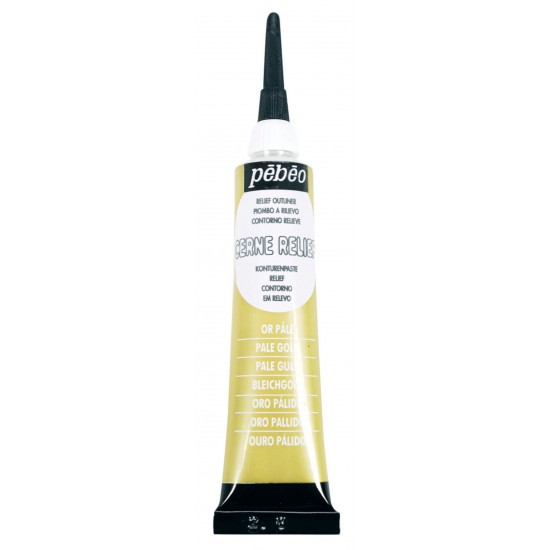 Pébéo, Cerne Relief avec Ajutage Or Pale 20ml... Pébéo, Cerne Relief avec Ajutage Or Pale 20ml...