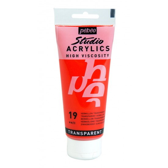 Pébéo, Studio Fine Acryliques 100ml Vermillon... Pébéo, Studio Fine Acryliques 100ml Vermillon...