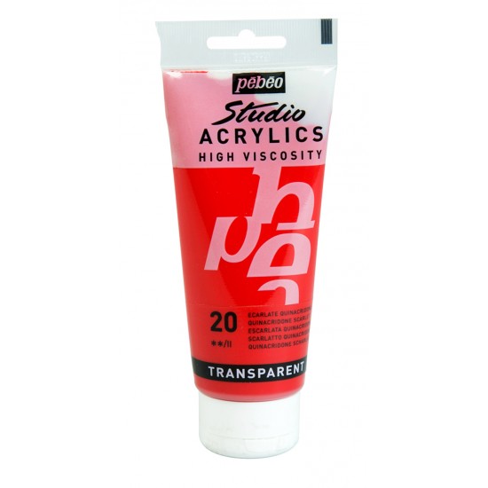 Pébéo, Studio Fine Acryliques 100ml Écarlate...