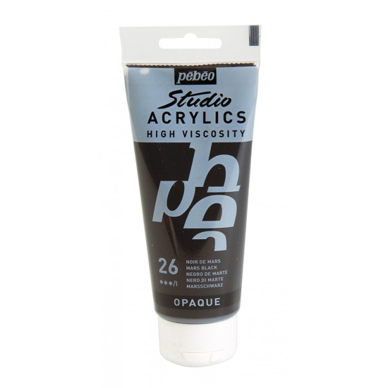 Pébéo, Studio Fine Acryliques 100ml Noir de Mars...