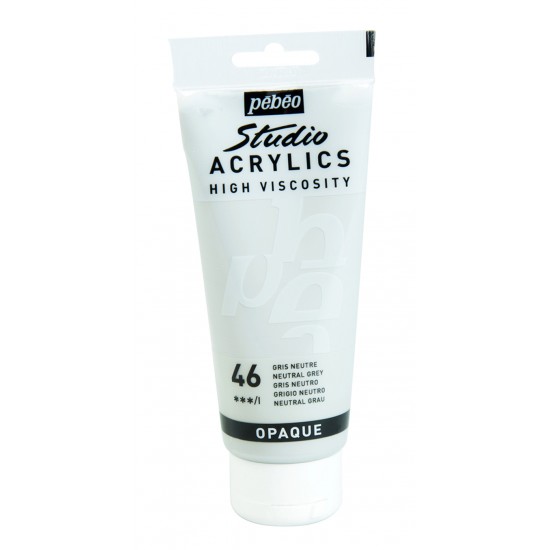 Pébéo, Studio Fine Acryliques 100ml Gris Neutre... Pébéo, Studio Fine Acryliques 100ml Gris Neutre...