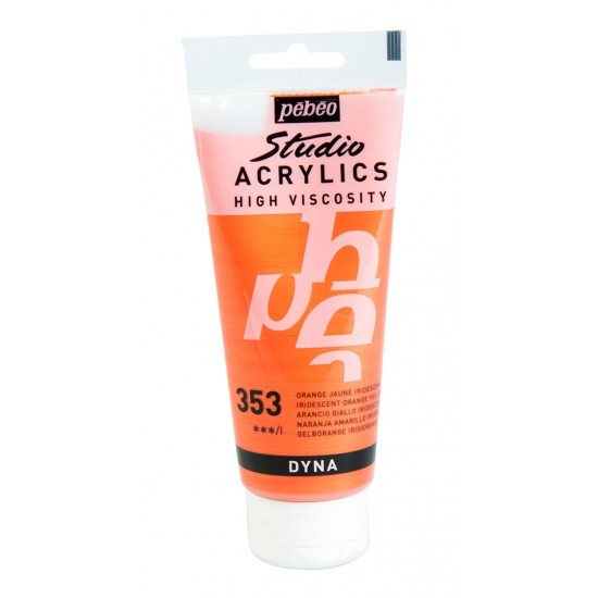 Pébéo, Studio Fine Acryliques 100ml Orange Jaune...