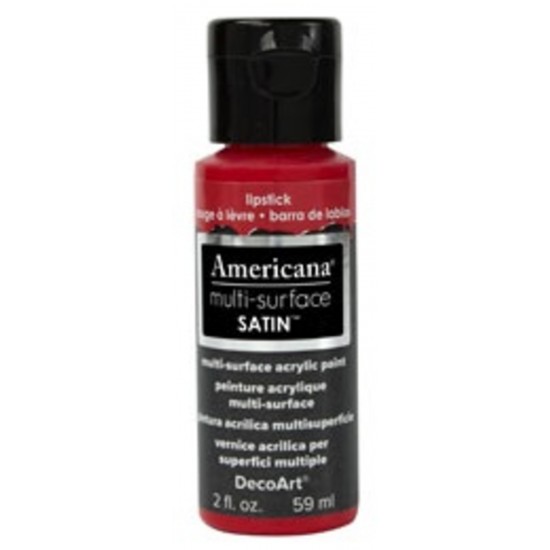 DecoArt, Americana multi-surface Satin 2oz Rouge a...