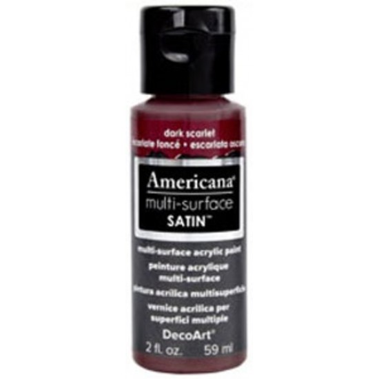 DecoArt, Americana multi-surface Satin 2oz Rouge...