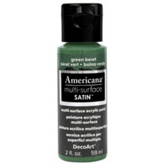 DecoArt, Americana multi-surface Satin 2oz Béret... DecoArt, Americana multi-surface Satin 2oz Béret...