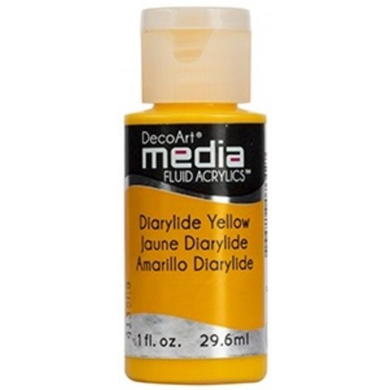 Acryliques Fluides DecoArt Media 1oz Jaune...