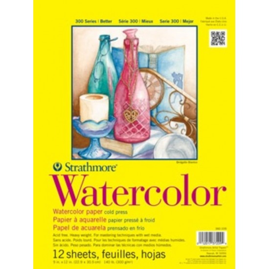 Strathmore, Tablette Papier Aquarelle 140lbs,  11