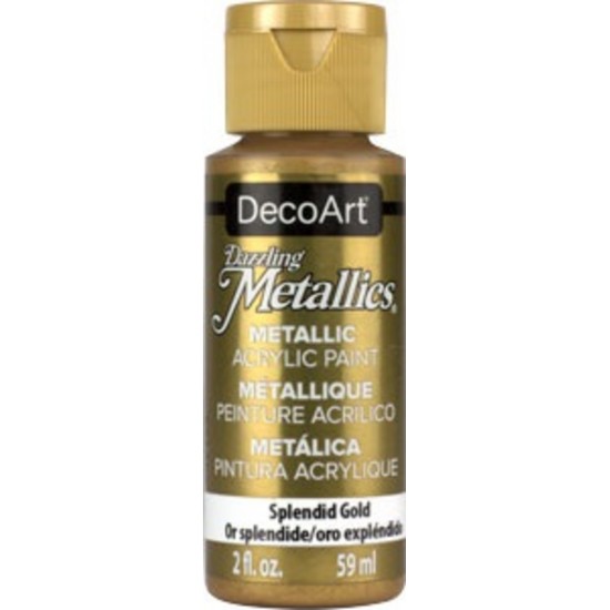 DecoArt, Dazzling Metallics Peinture Acrylique 2oz... DecoArt, Dazzling Metallics Peinture Acrylique 2oz...