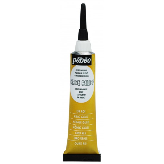 Pébéo, Cerne Relief avec Ajutage,Or Roi 20ml... Pébéo, Cerne Relief avec Ajutage,Or Roi 20ml...