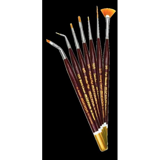 FM Brush, Pinceau Micron Plat Pointu 6/0 #26607