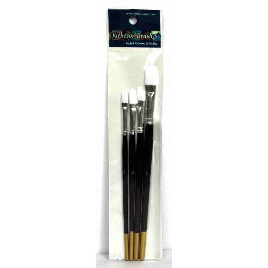 Jack Richeson, Richerson ensemble de 4 pinceaux... Jack Richeson, Richerson ensemble de 4 pinceaux...