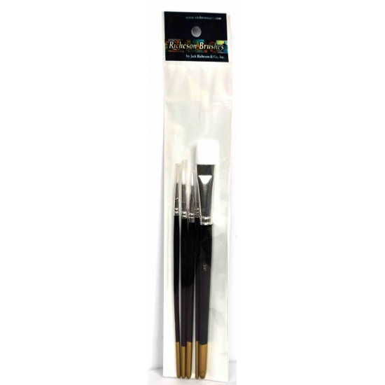 Jack Richeson, Richerson ensemble de 5 pinceaux... Jack Richeson, Richerson ensemble de 5 pinceaux...