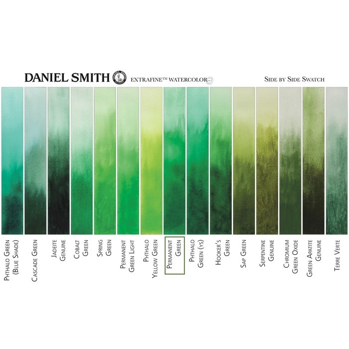 Daniel Smith, Aquarelle Extra Fine 15ml, Vert Permanent #284600070 Daniel Smith, Aquarelle Extra Fine 15ml, Vert Permanent #284600070