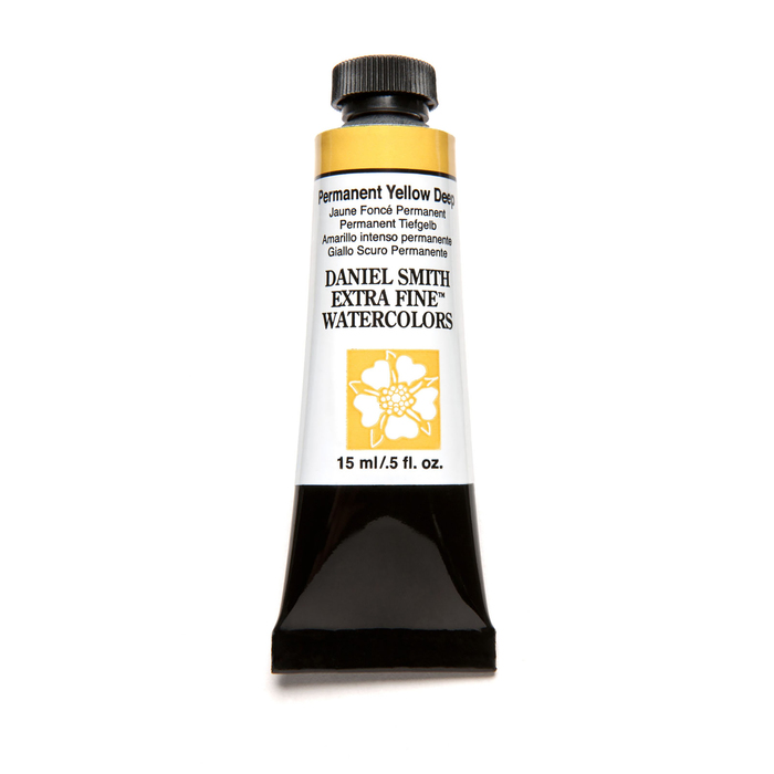 Daniel Smith, Aquarelle Extra Fine 15ml, Jaune Foncé Permanent #284600133 Daniel Smith, Aquarelle Extra Fine 15ml, Jaune Foncé Permanent #284600133
