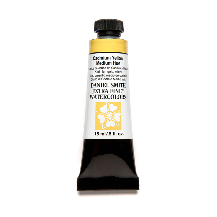 Daniel Smith, Aquarelle Extra Fine 15ml, Nuance de Jaune de Cadmium Moyen #284600184 Daniel Smith, Aquarelle Extra Fine 15ml, Nuance de Jaune de Cadmium Moyen #284600184