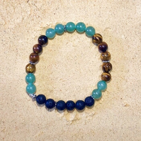 Bracelet:  Oeil de Tigre - Aventurine