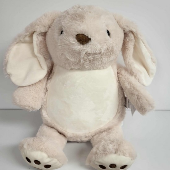 Lapin Crème L-E avec broderie personnalisée Lapin Crème L-E avec broderie personnalisée