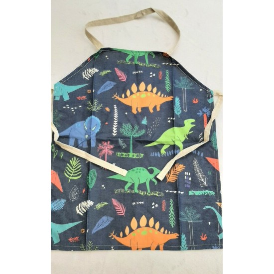 Tablier Dinosaure Bleu