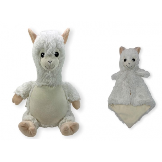 Duo Lama L-E , peluche et doudou avec broderie... Duo Lama L-E , peluche et doudou avec broderie...