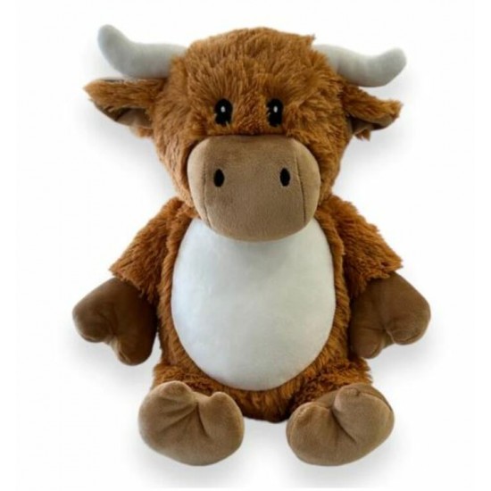 Vache Highland L-E , peluche brodée... Vache Highland L-E , peluche brodée...