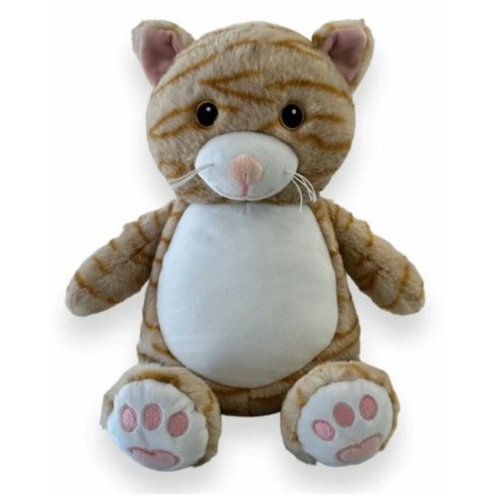 Chat L-E , peluche brodée personnalisée Chat L-E , peluche brodée personnalisée