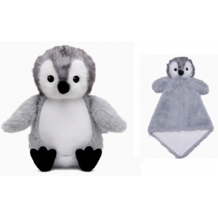 Duo pingouin cubbies , peluche et doudou avec...