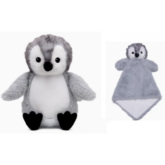 Duo pingouin cubbies , peluche et doudou avec... Duo pingouin cubbies , peluche et doudou avec...