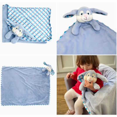 Grande doudou Lapin Polka Cubbies - 3 choix de couleurs