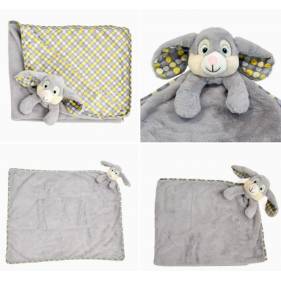 Grande doudou Lapin Polka Cubbies - 3 choix de couleurs