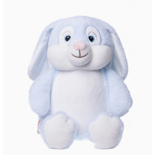 Nouveau Lapin bleu- peluche avec broderie...