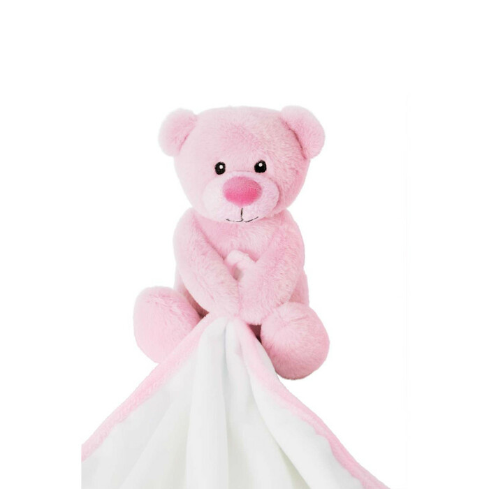 Duo : petit ourson rose avec sa doudou-peluche -Tummi Duo : petit ourson rose avec sa doudou-peluche -Tummi