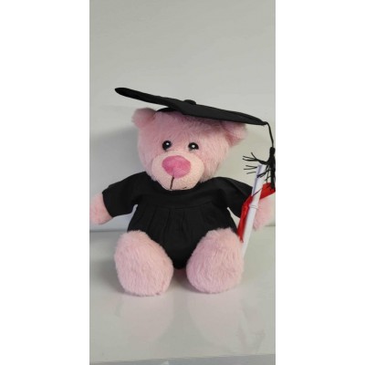 Duo : petit ourson rose avec sa doudou-peluche -Tummi 
